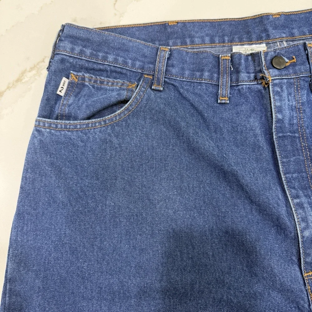Carhartt FR Jeans Mens 44x32 Dark Wash FRB100DNM Workwear‎ Flame Resistant 2HRC